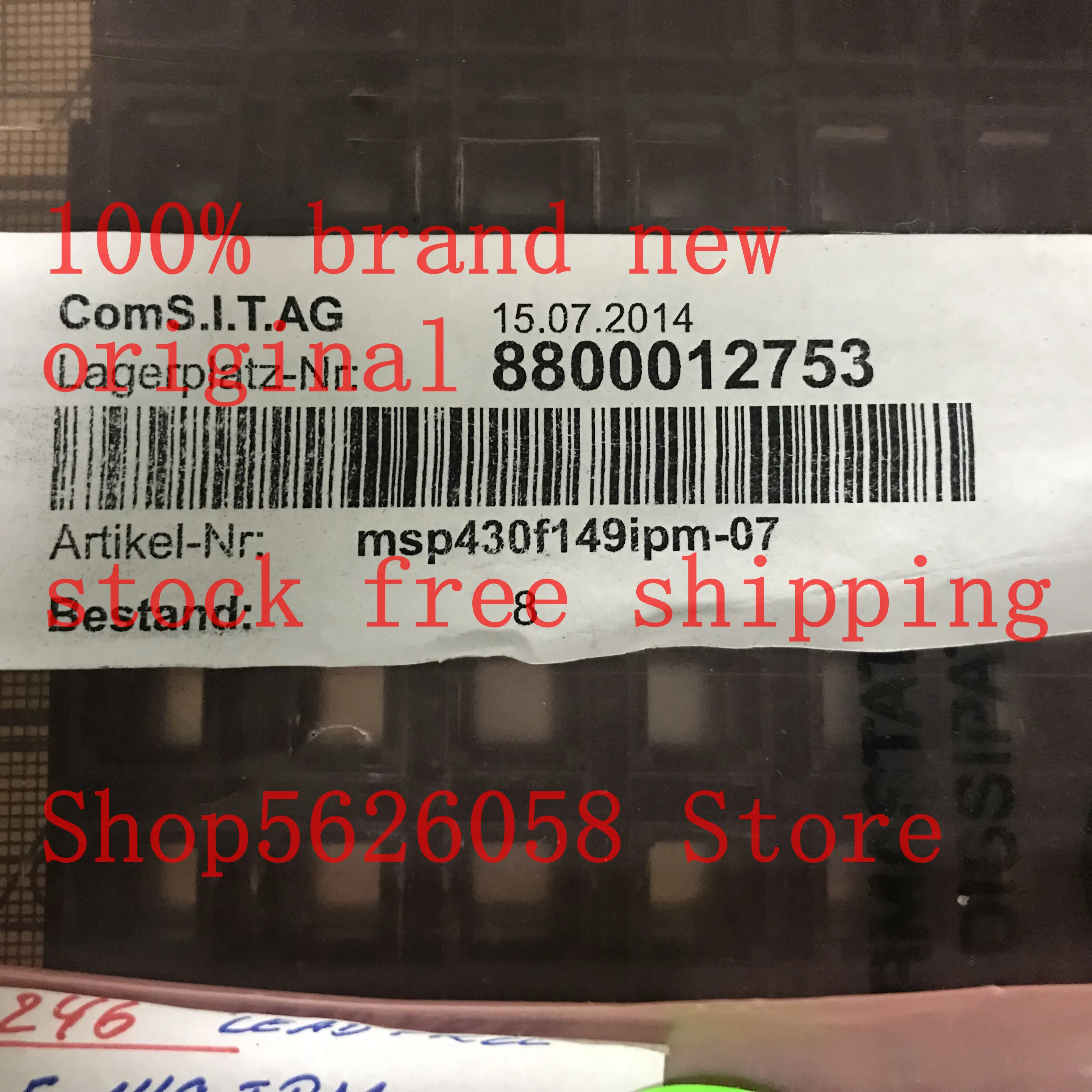 2PCS/LOT MSP430F147IPM MSP430F147 QFP QFP64 100% new original freeshipping