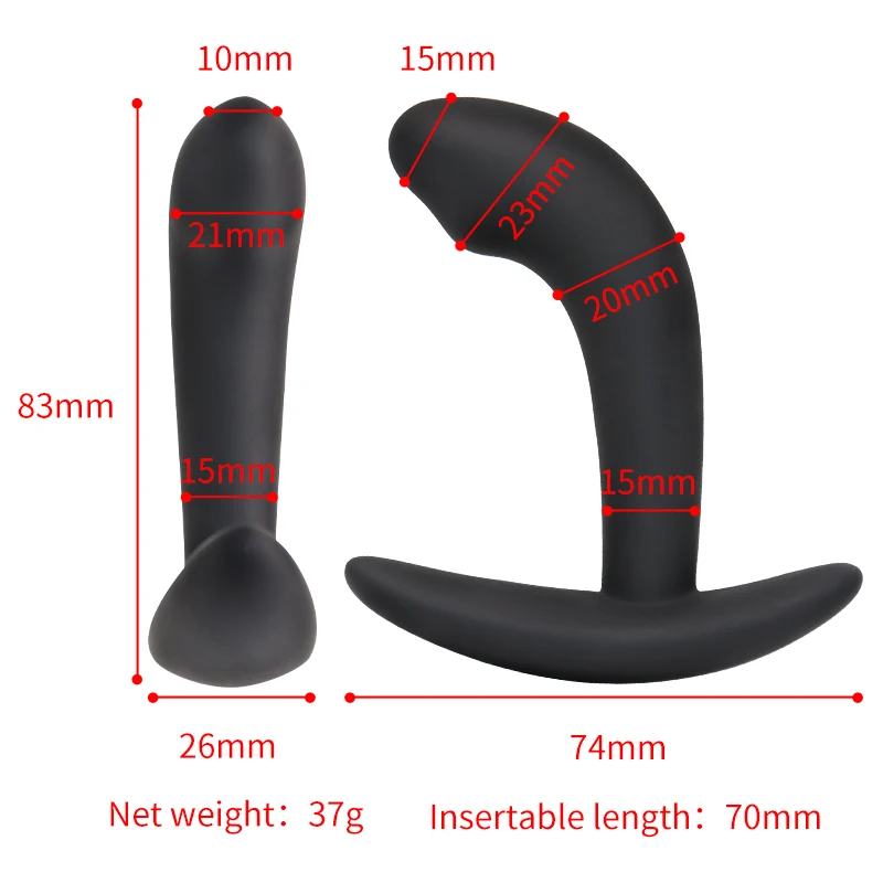 Silicone Anal Plug Electro Sex Men Prostate Massage Estim Power Box Electric Shock Butt Plug Small Anal Massager Sexy Toys