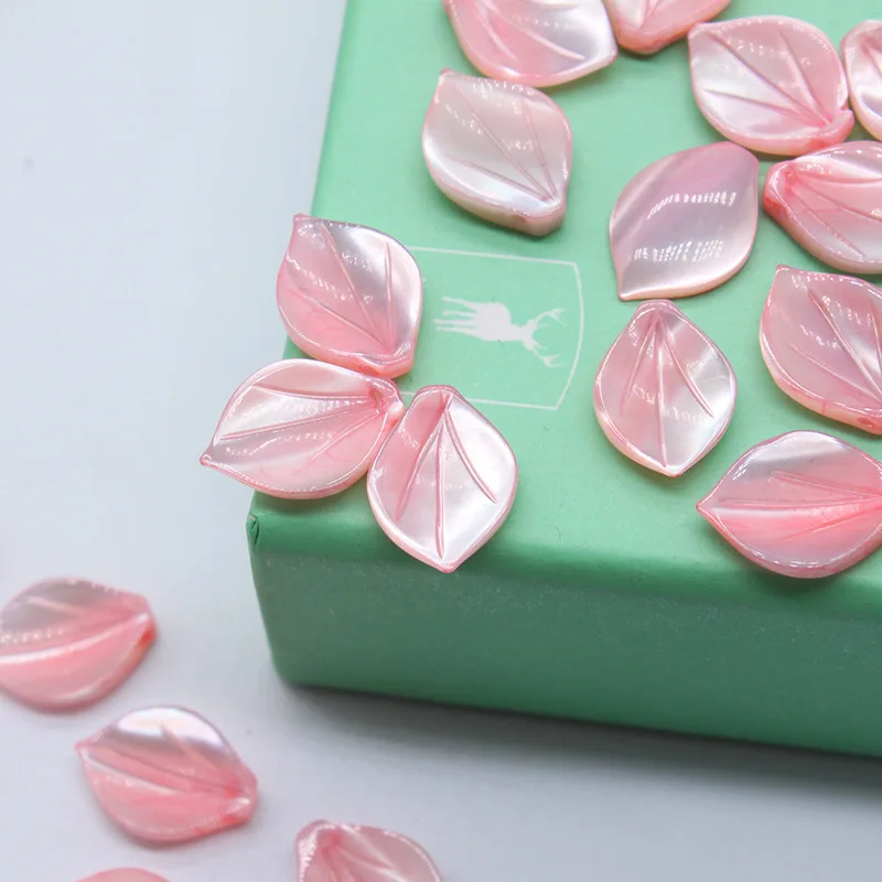 5pcs / bag natural mother-of-pearl ladies petal side hole beads jewelry making DIY hair clip bracelet earrings accessories