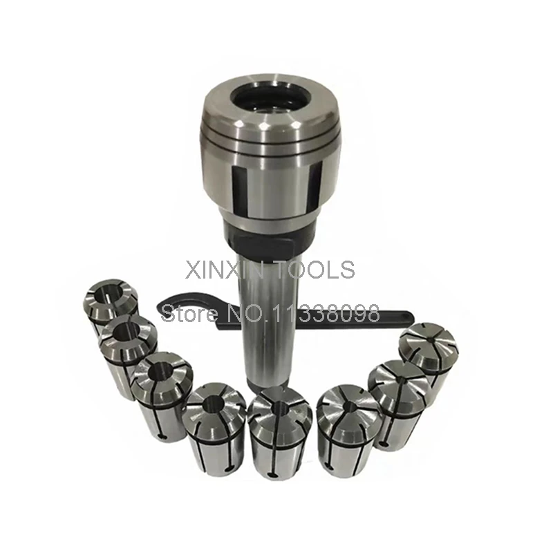 Morse Taper Collet 8Pcs & Chuck Spanner ชุด MT3เครื่องกลึงโลหะเครื่องมือ7316B