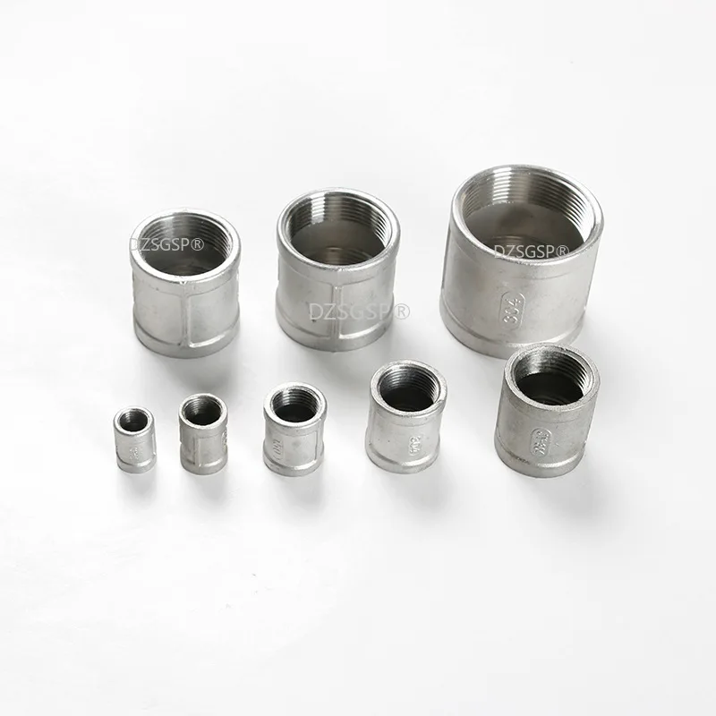 DN6-DN100 304 Stainless Steel  Female to Female Thread Pipe Fittings Quick Adapters Connectors Fast Coupling Coupler