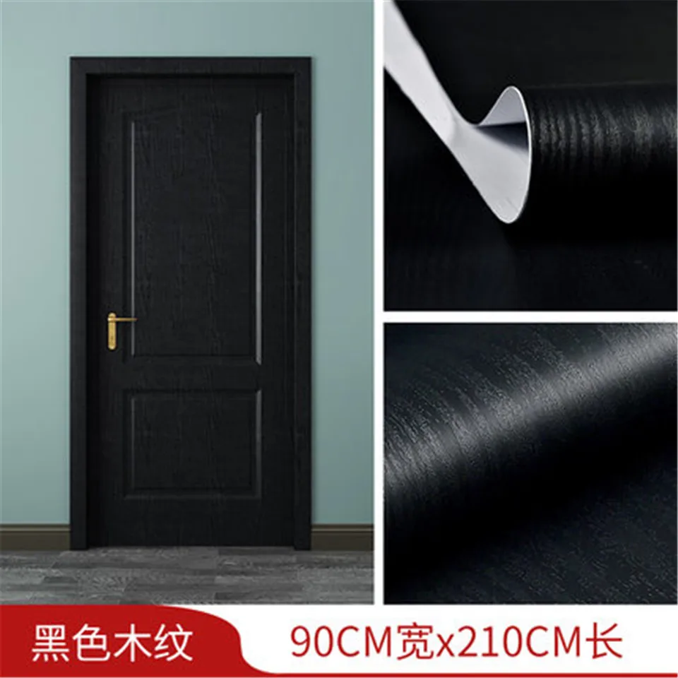 Buy Two PCS Get 30% Off White Wood Grain Sticker Self Adhesive PVC Wallpaper Home Door Decoration Furniture DIY Renovation Decal