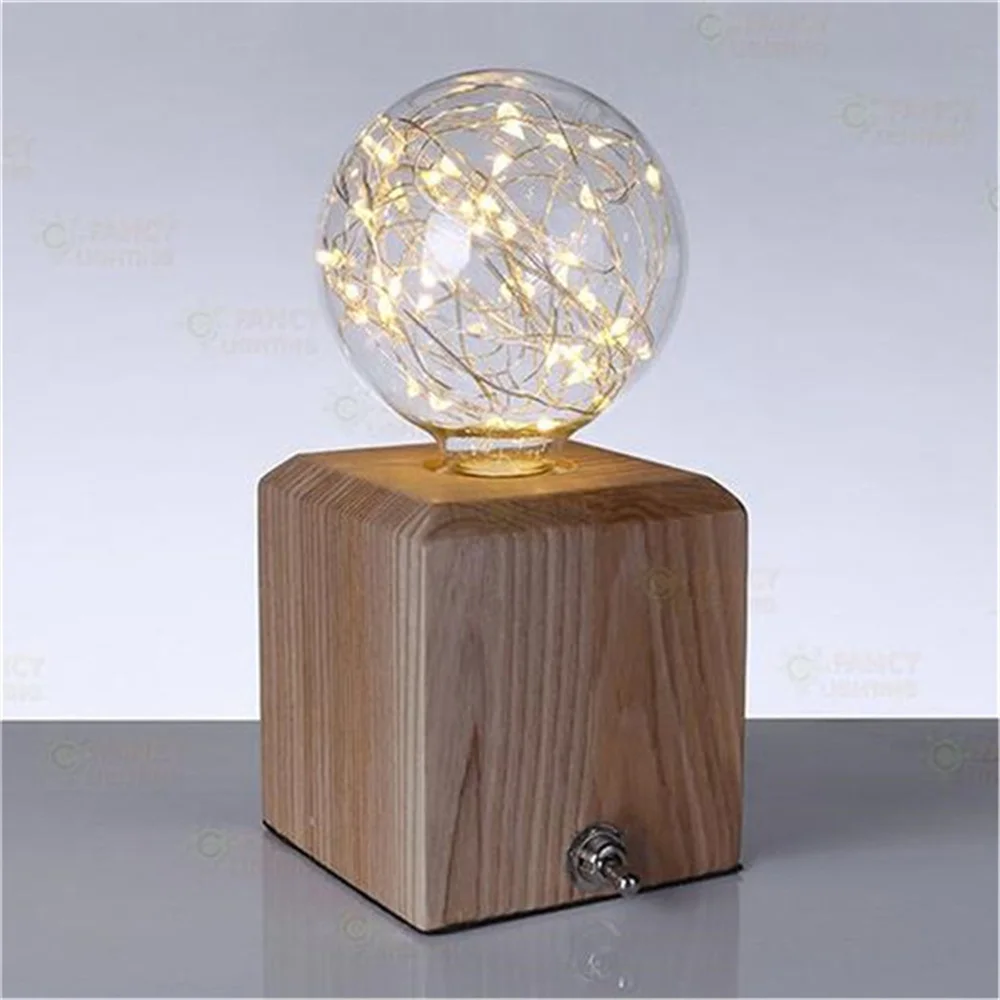 2pcs 1pcs Colorful G95 LED Filament Bulbs Starry Sky Copper Wire Bulb Chirstmas String Lamp Glass for indoor Christmas Decor