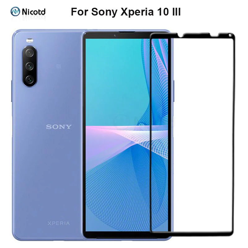 3pcs/Lot for Sony Xperia 5 III full cover tempered glass for Sony Xperia 1 III full glue screen protector for Sony 10 III glass