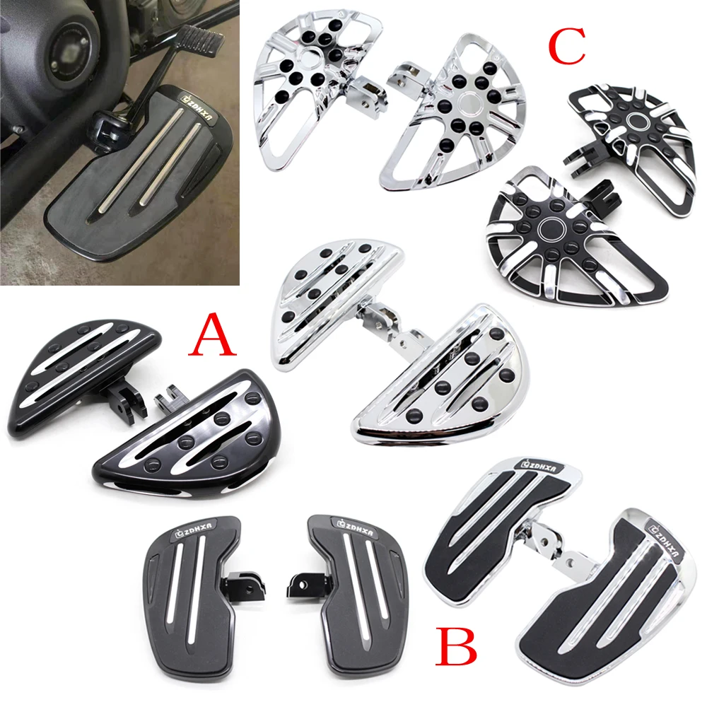 For Harley FXFBS Fat Bob FXLR Low Rider Fat Boy Breakout Softail Slim FLDE Deluxe FLFB 2018-2020 Front Rider Foot Pegs Footrests