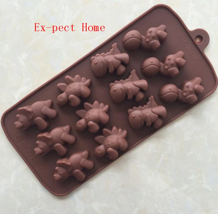 

Novelty And Fun Dinosaur Silica Cake Mold Food Grade DIY Silicone Baking Tools Kitchen Accessories Decorations Fondant