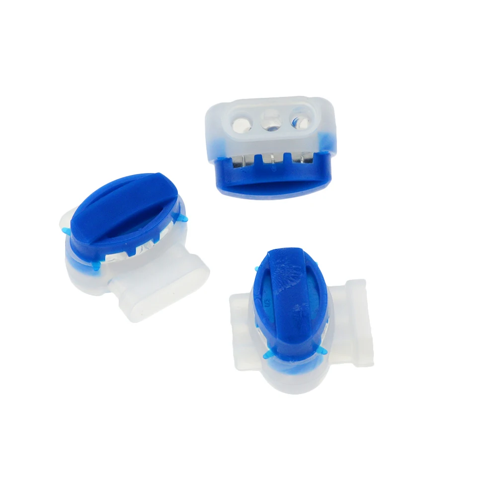 5pcs Connector Crimp Connection Terminals 314 Connector Waterproof Wiring Ethernet Cable Telephone Cord Terminals