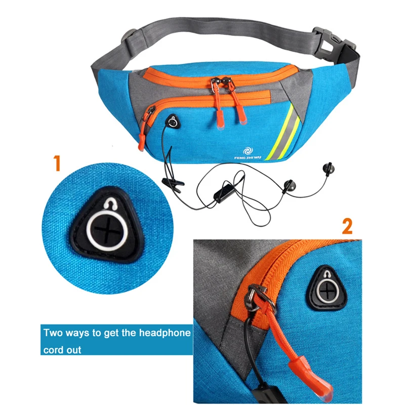 YoReAi Mężczyźni Kobiety Torba na talię do biegania Sport Pack Torba rowerowa Pasek Fanny Chest Pouch Outdoor Travel Racing Hiking Gym Fitness Purse