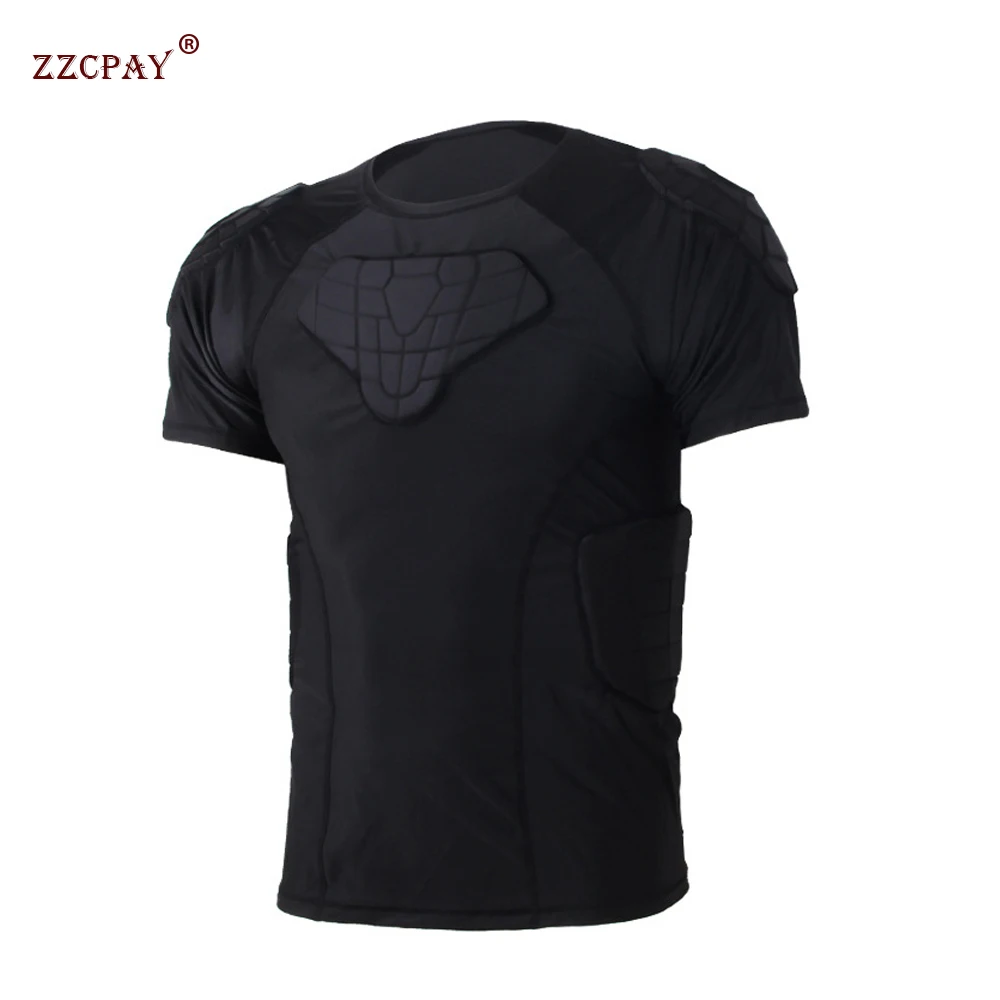 

Honeycomb Shirt Rugby Sports Suit Basketball Football Armor Collision Wear Men's Goalkeeper crash suit Sports wear Training Tops