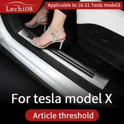 Soglia di benvenuto per accessori tesla model X tesla 2016-2023 + 2024 modello x accessori interni