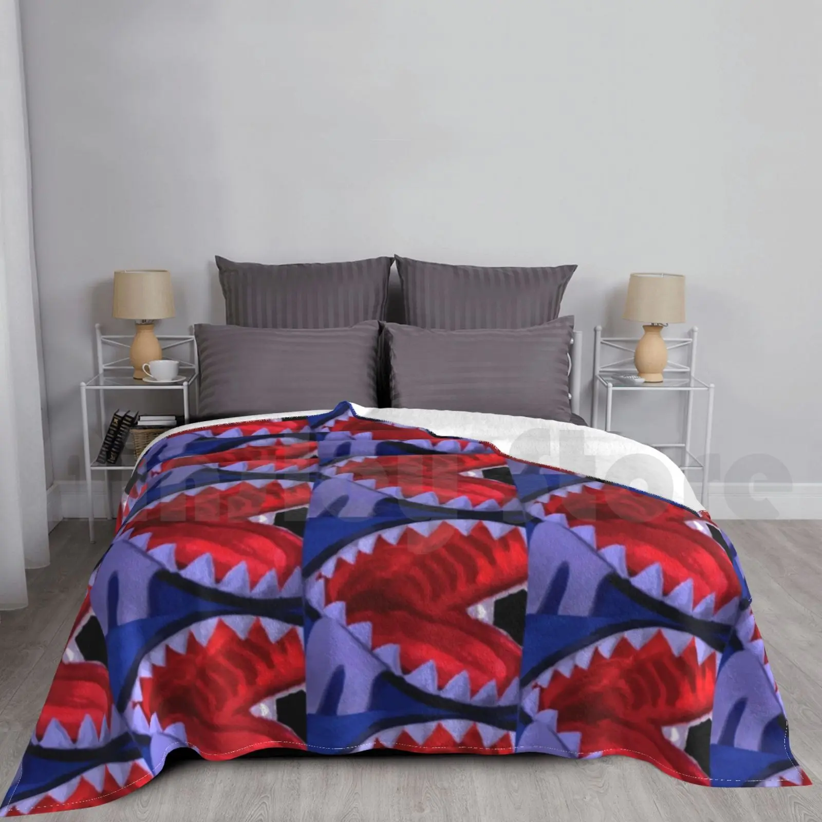 Gawr Gura Handmade Shark Mouth Peeker Blanket Fashion Custom Hololive Vtuber Gawr Gura Virtual Youtuber Anime Hololive