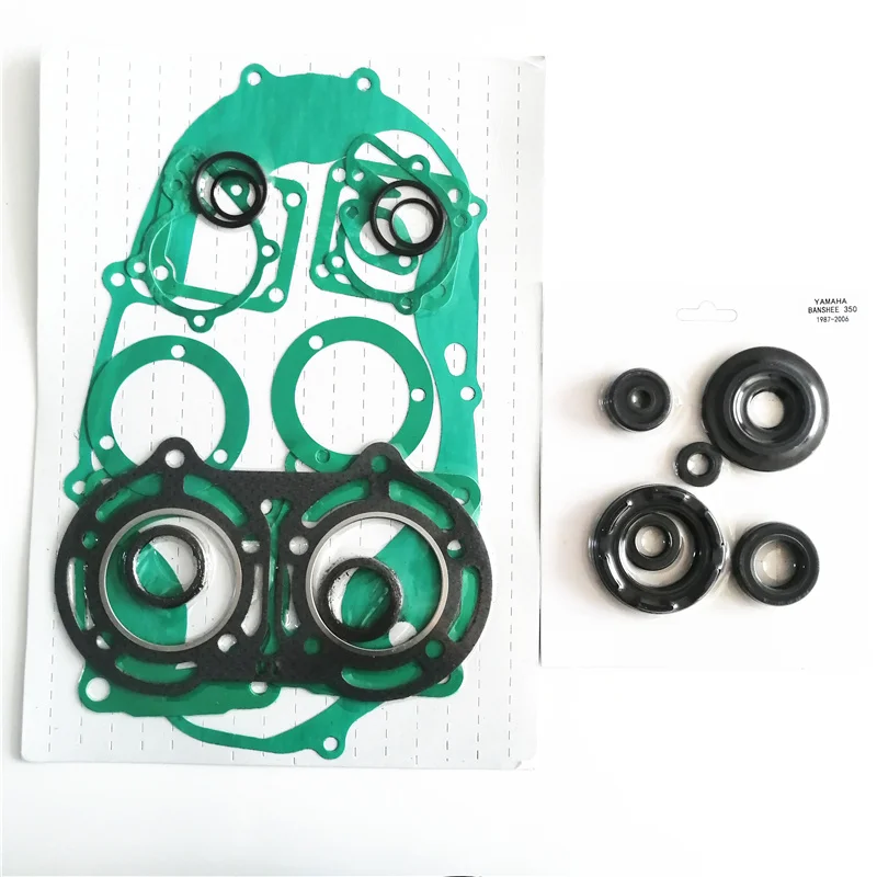 Complete Engine Gasket Oil Seals Kit for Yamaha Banshee 350 YFZ350 1987-2006 Oil Seals Top & Bottom End Engine Set