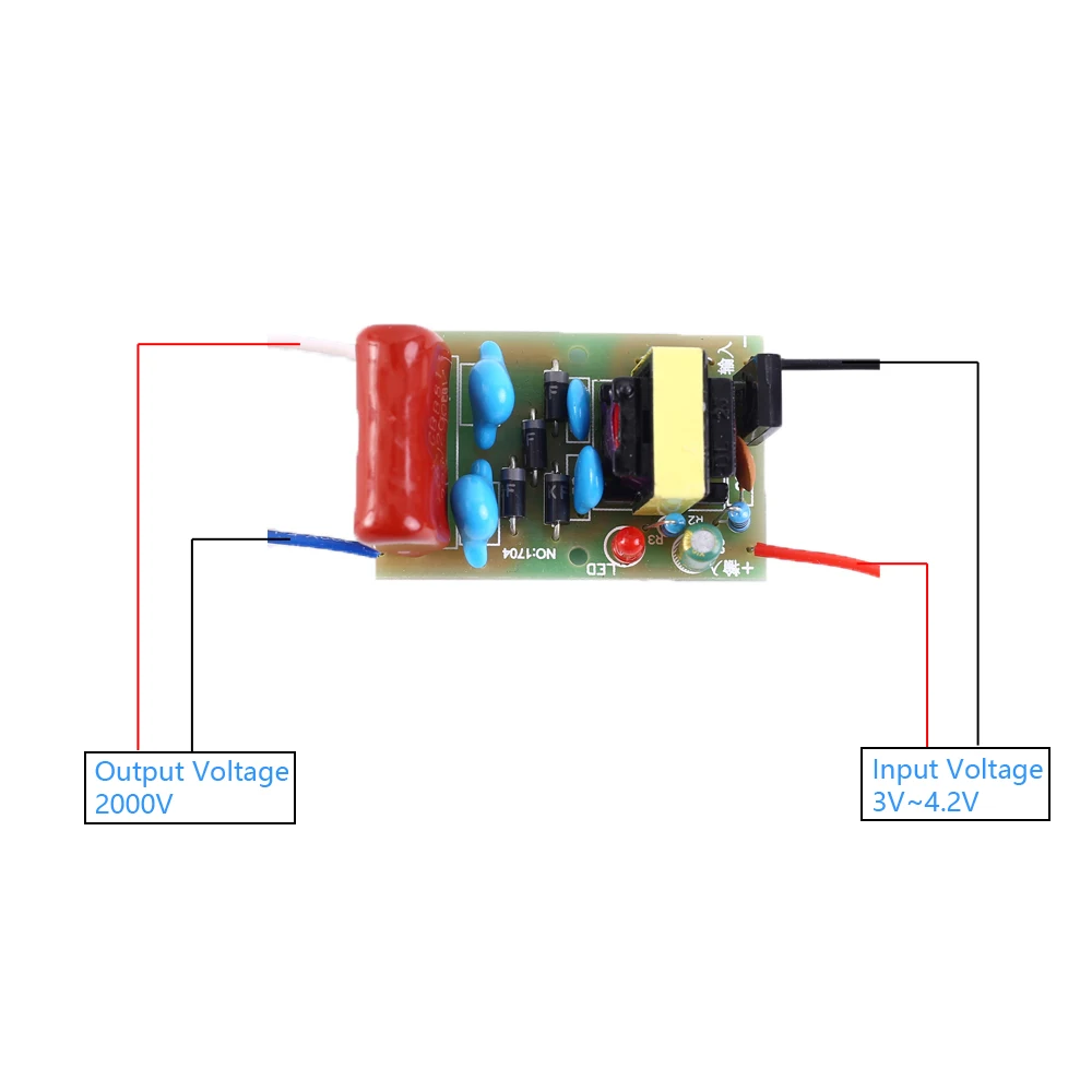 Picture 4: DC-DC Step Up Power Supply Module Voltage Converter Boost Electric Arc Pulse Generator 3.7V 4.2V 2A to 2000V 2KV