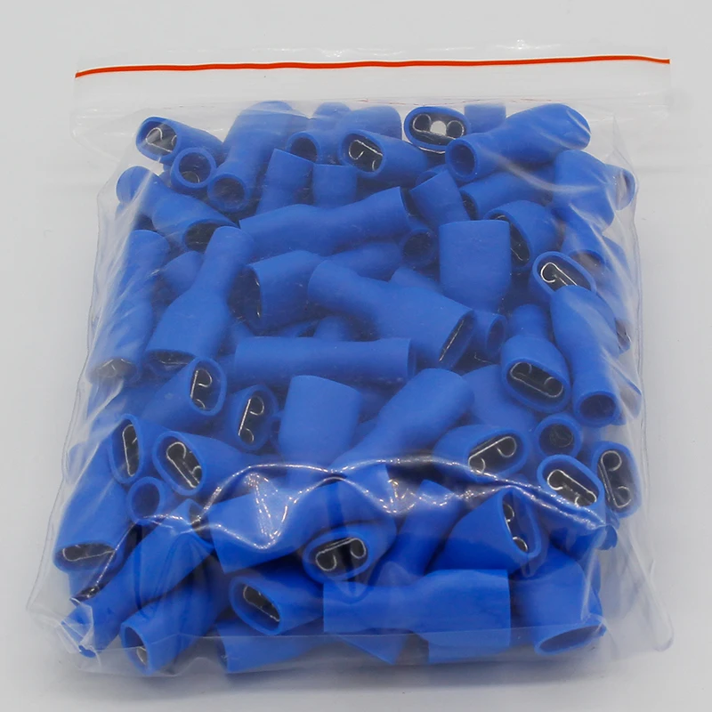 FDFD2-250 FDFD2.5-250 Female Insulated Electrical Crimp Terminal for 1.5-2.5mm2 Connectors Cable Wire Connector 100PCS/Pack FDFD