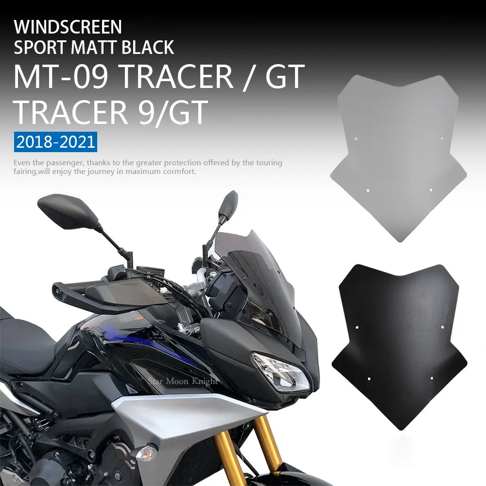 For YAMAHA TRACER 900 9 GT tracer9 TRACER900 gt 2018 2021 Windshield Windscreen Cover Wind Shield Deflectore mt 09 MT09 MT-09