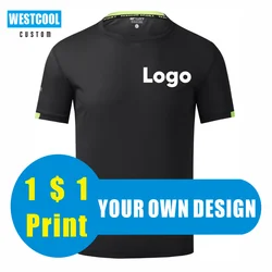 Quick-Drying Round Neck Polyester T-Shirt Custom Sport T-Shirt Logo Embroidery Printed Personalized Design WESTCOOL