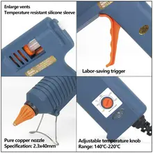 150W Adjustable Hot Glue Gun with 11mm Nozzle #3