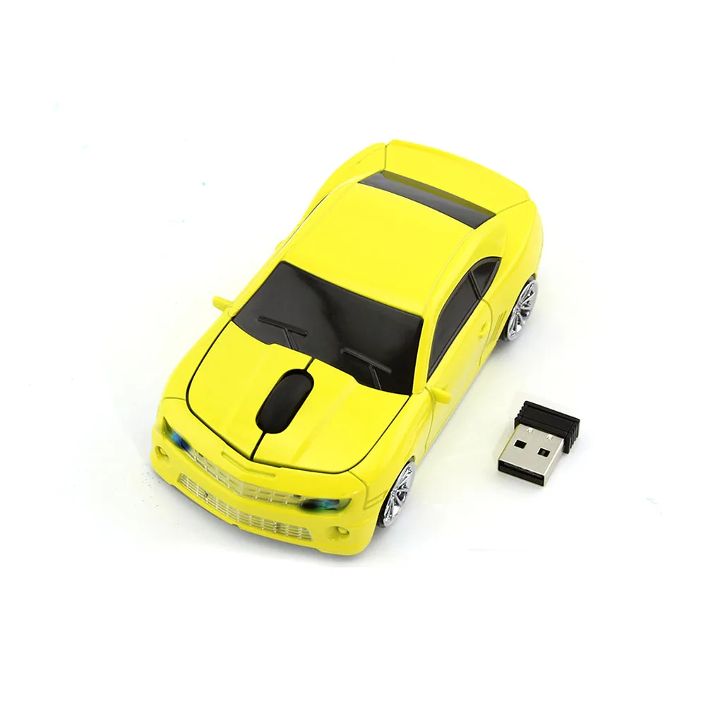 

2.4G 1600DPI Mouse Wireless Car Shape Computer Mouse 1600DPI LED Light USB Optical Mause Mini Portable PC Gamer Mice For Laptop
