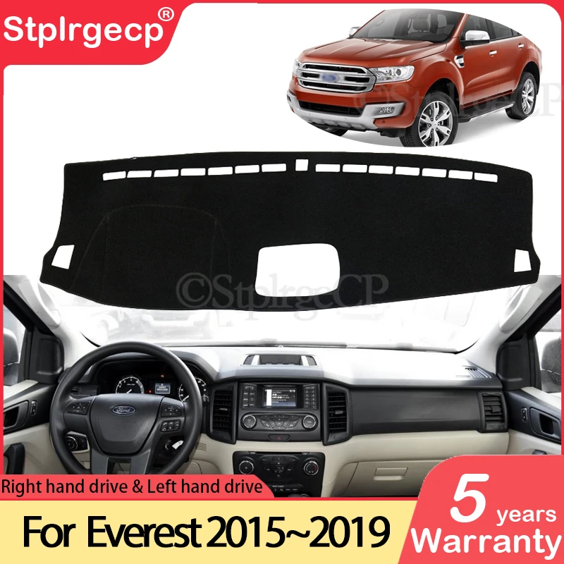 for Ford Everest 2015 2016 2017 2018 2019 Anti-Slip Mat Dashboard Pad Sunshade Dashmat Protect Carpet Anti-UV Dash Accessories