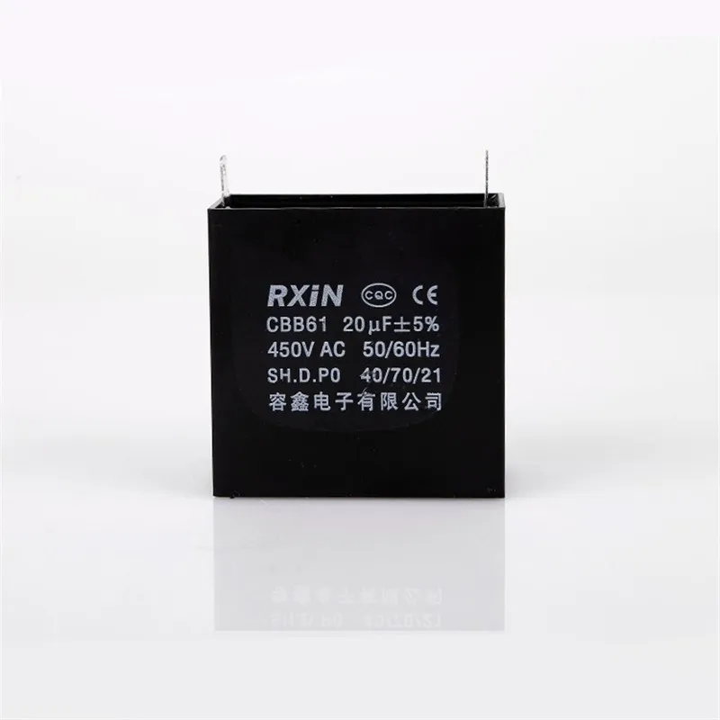 1pcs CBB61 starting capacitance AC Fan Capacitor 450V AC8uF/10uF/12uF/14uF/ 15uF/16uF/18uF/20uF/24uF 50/60Hz Motor Run Capacitor