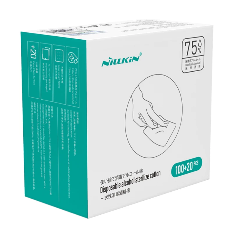 Toallitas limpiadoras desinfectantes con Alcohol, 120 piezas, para ordenador, portátil, escritorio, oficina, IPad, desinfección, esterilización,