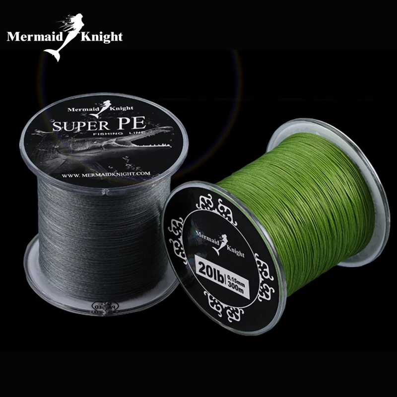 MermaidKnight 300M/500M 8 slick Fishing Line  Superline for Pike Carp Coarse Sea Game Match Predator Fishing