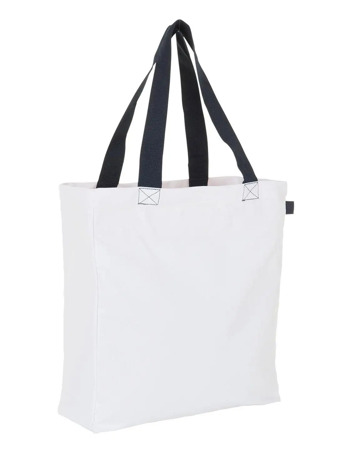 Bolsa De Compra Modelo Lenox Color Blanco / Marino