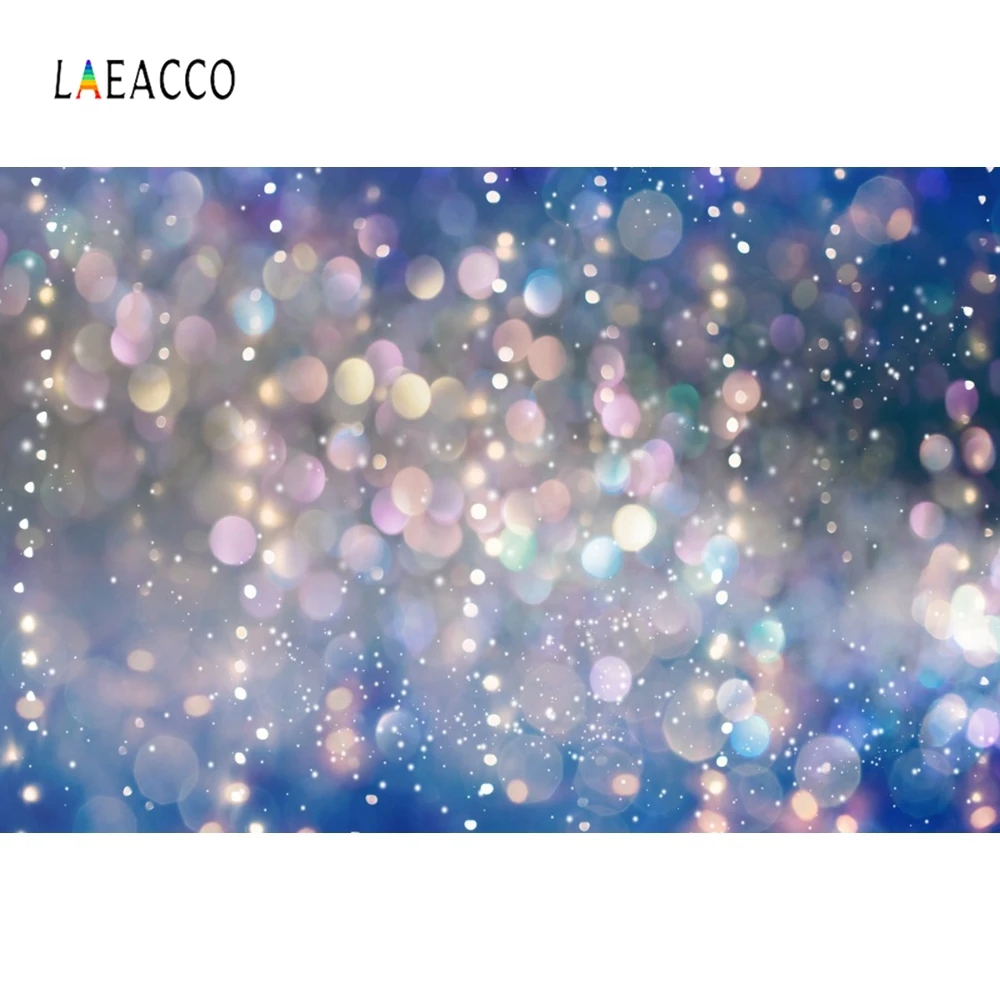 Laeacco Light Bokeh Swirl Glitters Meteor Photography Background Baby Portrait Photo Backdrop Newborn Child Photophone Photozone