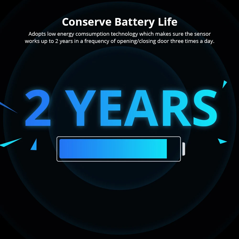 1-10PCS SONOFF DW2-RF 433MHz Wireless Door Window Sensor ทำงานร่วมกับสะพาน SONOFF RF EV1527สมาร์ทฉาก home Security อุปกรณ์