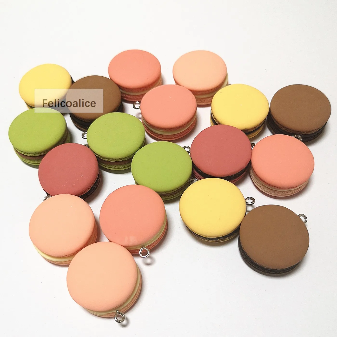 

12pcs 13*23mm 3D Mini Dessert Macarons Resin Charms Pendants Colorful Hamburger Charms Fit DIY Earring Finding Jewelry Accessory