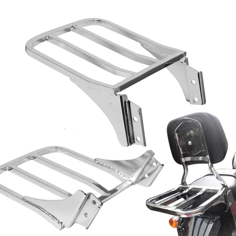 Для Harley Sportster XL 04-17 Dyna 06-17 Softail 84-05 FLST FLSTC LSTSC 06-17 задний багажник для мотоцикла