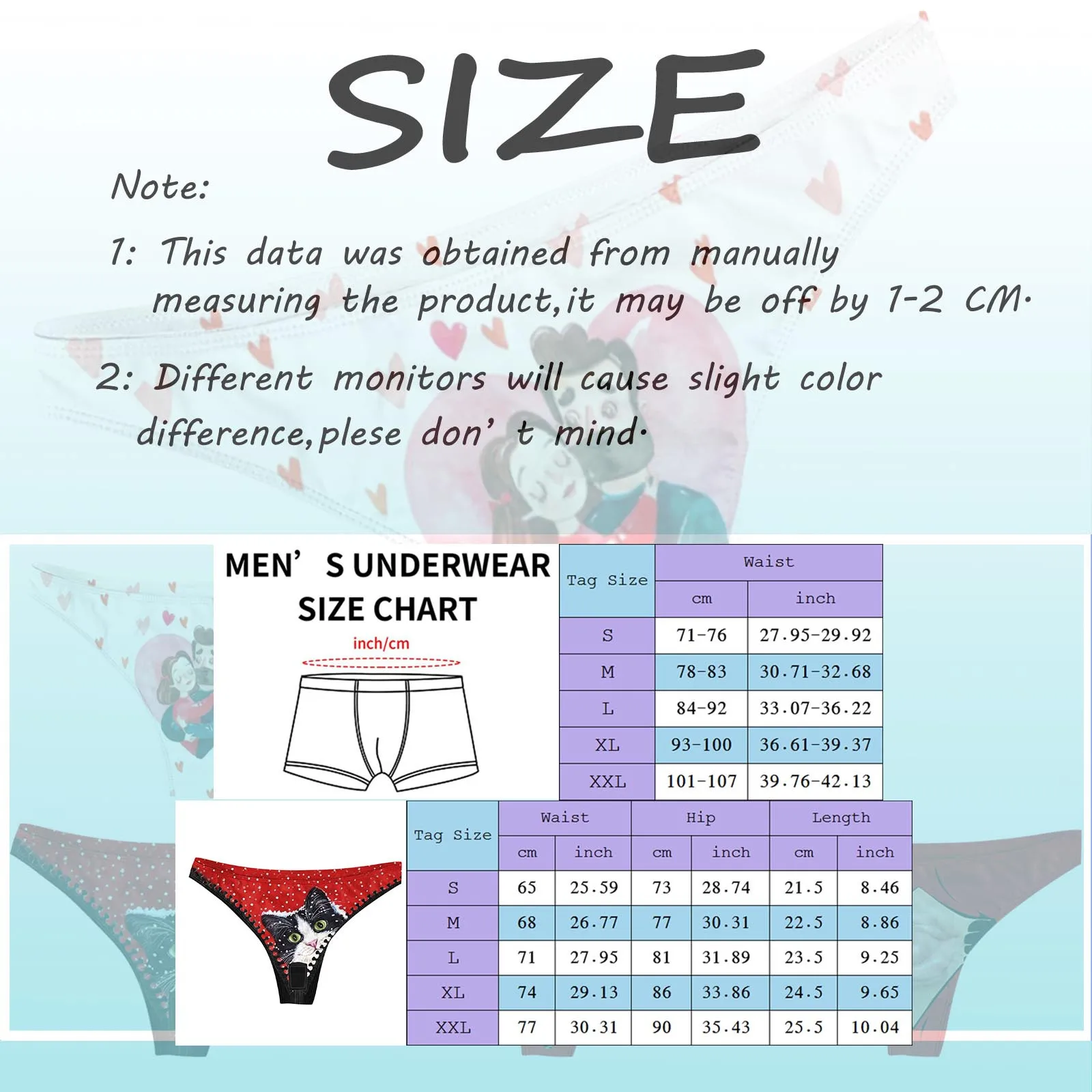 Couple Panties Set Cotton Underwear Men Boxer Shorts Women\'s Underpants Printed Underwear Lovers Underwear Cozy Lingerie Panty