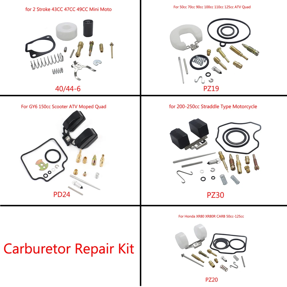 49cc PZ19 PZ20 PZ30 PD18 PD24 Carburetor Repair Kit Set Accessories Replacement Parts Dropshipping