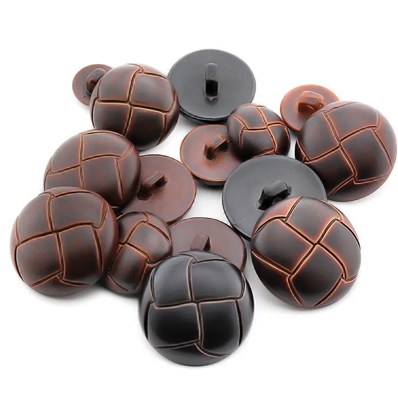 

New 10pcs Round Imitation leather Buckle Plastic buttons for clothing Decorative sewing accessories