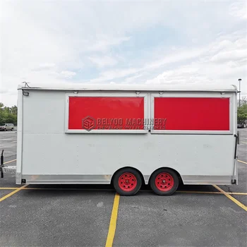 New Design Pizza Truck Kitchen Van Catering Cart Mobile Food Kiosk Chesse Dessert Concession Food Tr