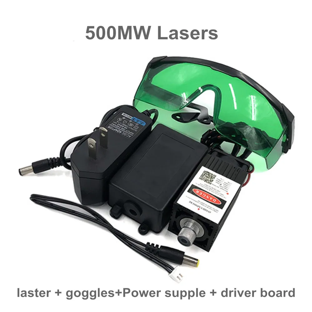 

405nm 500 mW 12V High Power TTL Adjustable Focus Blue Laser Module DIY Laser engraver accessories 0.5W laser head