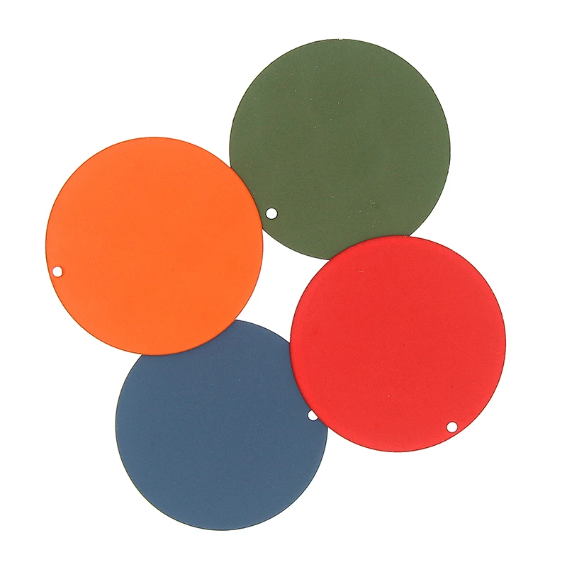 10pcs/Lot 30mm Spray Rubber Paint Circular Piece Matte Color Earrings Material Charms For Diy Jewelry Making Accessories Finding