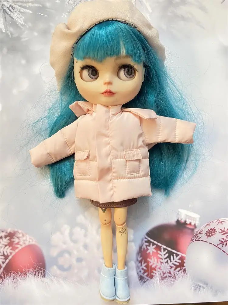 NEW 1pcs Blyth Doll Clothes Fashionable down jacket for Blyth Barbies Azone OB23 OB24 1/6 doll accessories