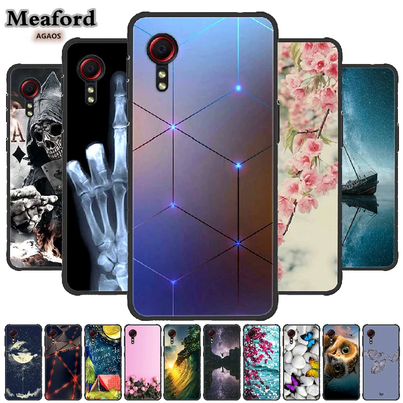 For Samsung Xcover 5 Case Black Fashion Silicone Soft Cover For Samsung Galaxy Xcover 4s 4 S Shield Bumper Luxury Fundas