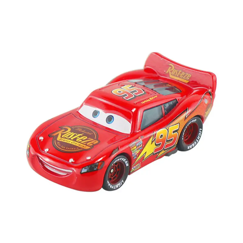 Disney-Coche de juguete Pixar Cars 3 2 para niños, juguete de Metal fundido a presión, Rayo McQueen, Jackson Storm King, avión 1:55, coche de