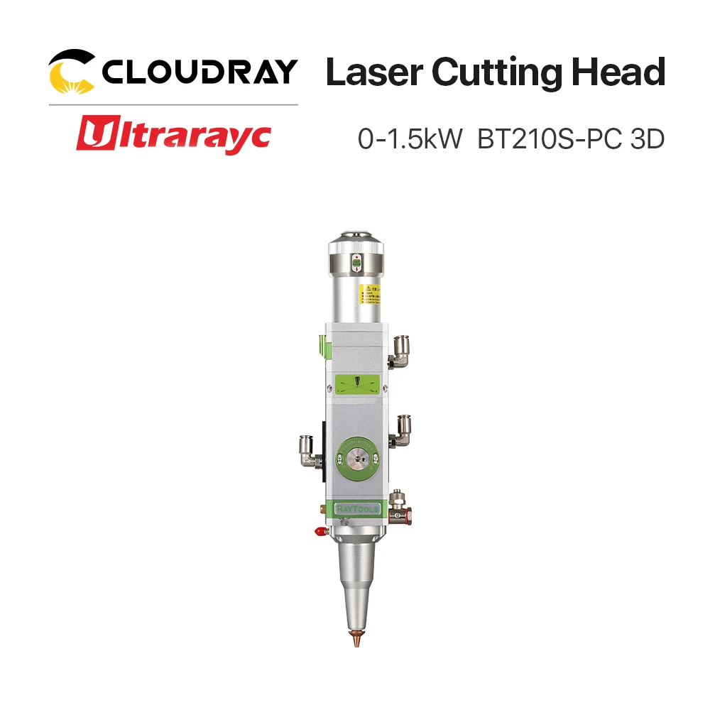 Ultrarayc raytool BT210S-PC ثلاثية الأبعاد رأس تقطيع ليزر 0-1.5kW دليل التركيز الألياف الليزر لقطع المعادن رئيس CL100/FL150