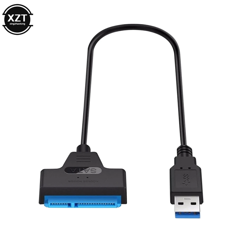 USB 3.0 to SATA Cable 7 + 15 pin for 2.5 Inch External HDD SSD Hard Drive wire SATA 3 22 Pin Adapter USB 3.0 to Sata III Cord