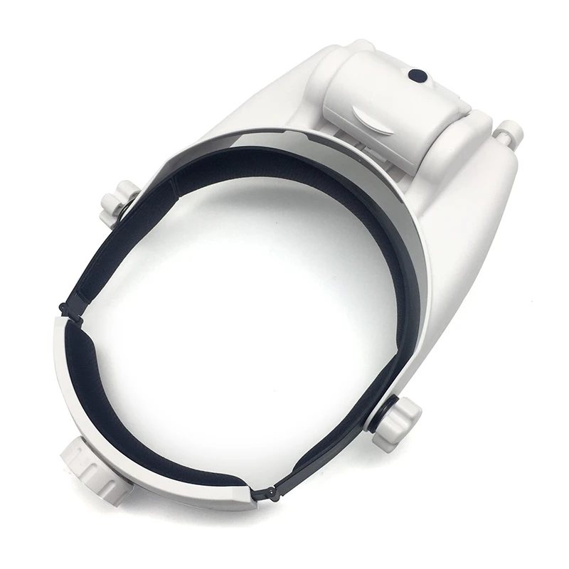 Headband Illuminated Magnifier Rechargeable Repair Solder Magnifying Glasses Interchangeable Lens Third Hand Loupe for Soldering