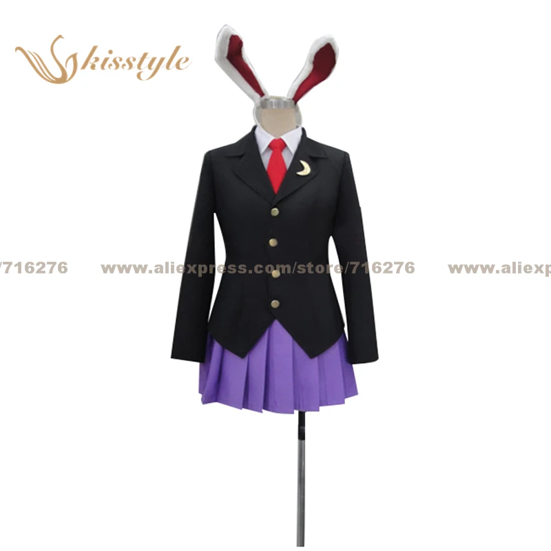 

Kisstyle Fashion Imperishable Night Touhou Project Reisen Udongein Inaba Uniform Clothing Cosplay Costume,Customized Accepted