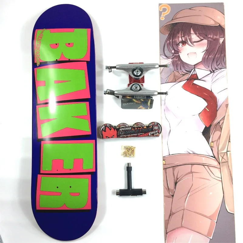 Complete Baker Of Professional Canadian Maple Skateboard Double Rocker High-Level Skaters 7.75 7.8 8.0 8.1 8.2 8.3 8.5 Size