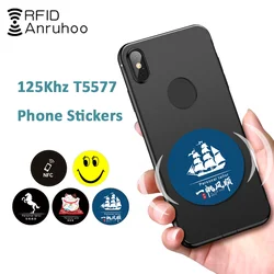 RFID Anti Interference Mobile Phone Sticker 125Khz Copy Write Access Card T5577 EM4305 Smart Chip Tag CLone Rewriteable Badge