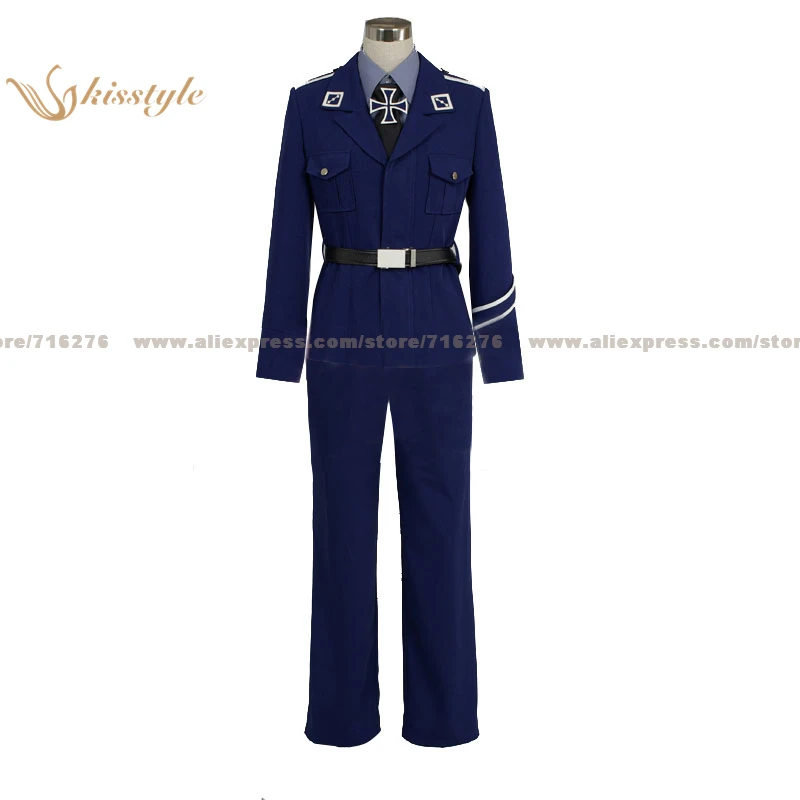 

Kisstyle Fashion Hetalia: Axis Powers Prussia Gilbert Uniform COS Clothing Cosplay Costume,Customized Accepted