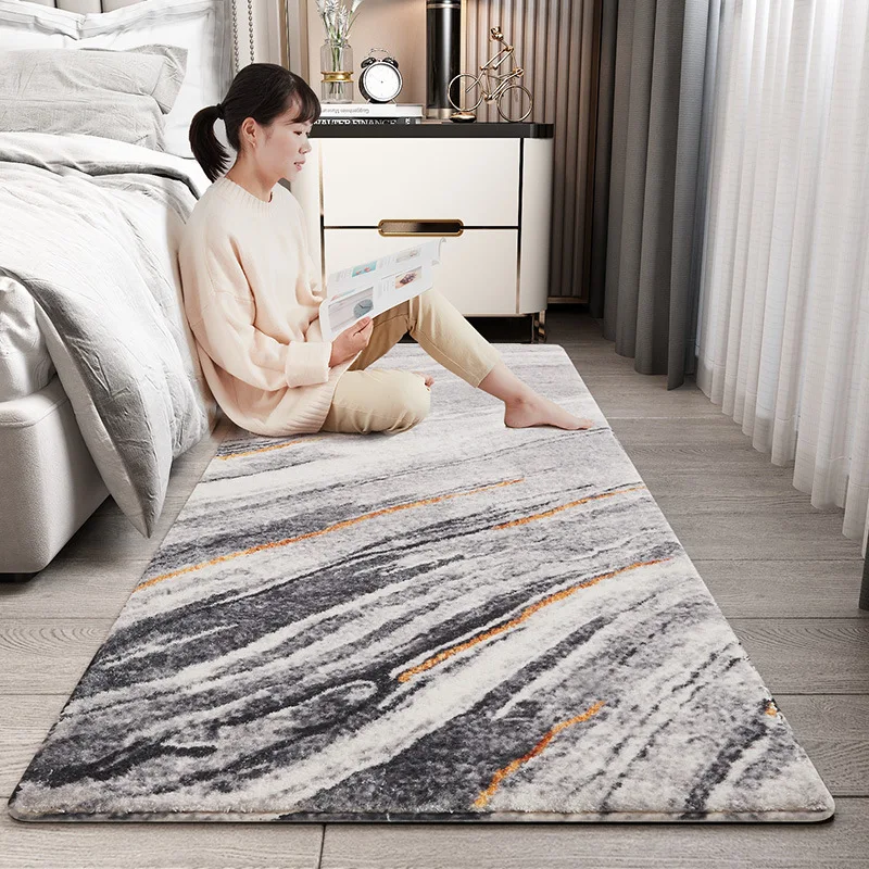 

Bedroom Carpet Soft Bedside Long Runner Rugs Fluffy Shaggy Living Room Carpets Kids Room Play Mat Modern Nordic Hallway Carpet