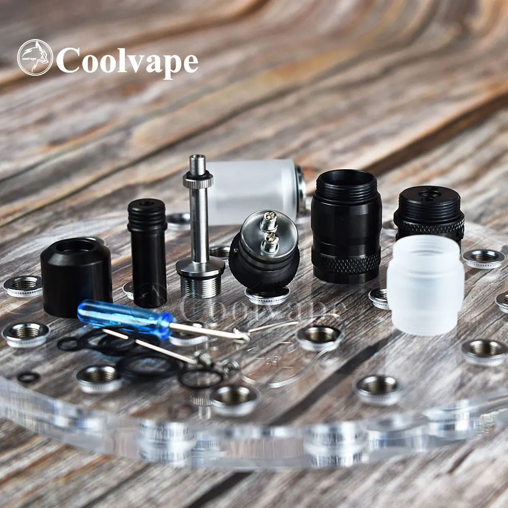 FEV VS Style RTA 17Mm Vape Atomizer Rebuild Tank 316 SS E-cigarette Rda untuk 510 Thread Mechanical Mods Vape Vs Taifun Rta