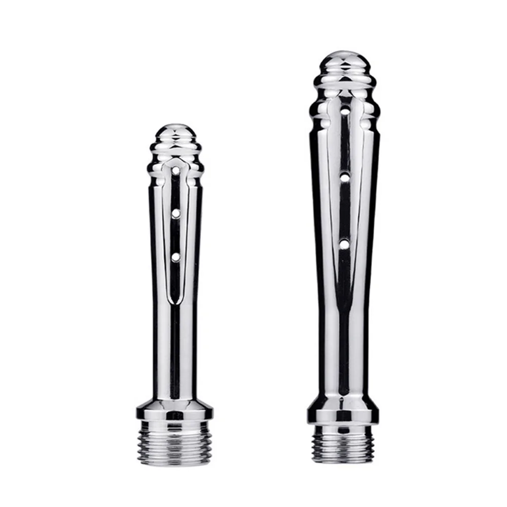 Stainless Steel Metal Anal Dilator Cleaner Butt Plugs Tap Bidet Faucets Rushed Anal Douche Shower Cleaning Enemator Enema L1 image 6